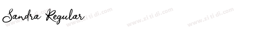 Sandra Regular字体转换